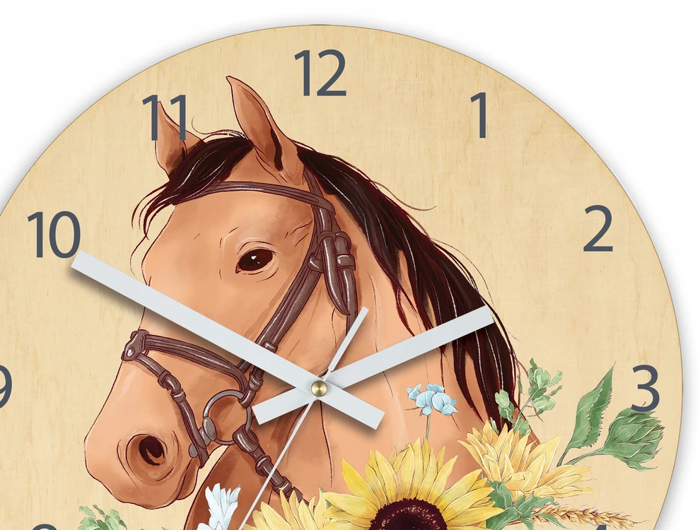 Modernclock Vaikiškas sieninis laikrodis Žirgelis