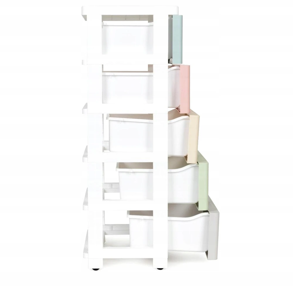 Modernhome REGAŁ MOBILIA, SZAFKA, 5 stalčiai, Baltas, DO SALONU, NA KSIĄŻKI, PÓŁKA, 75CM