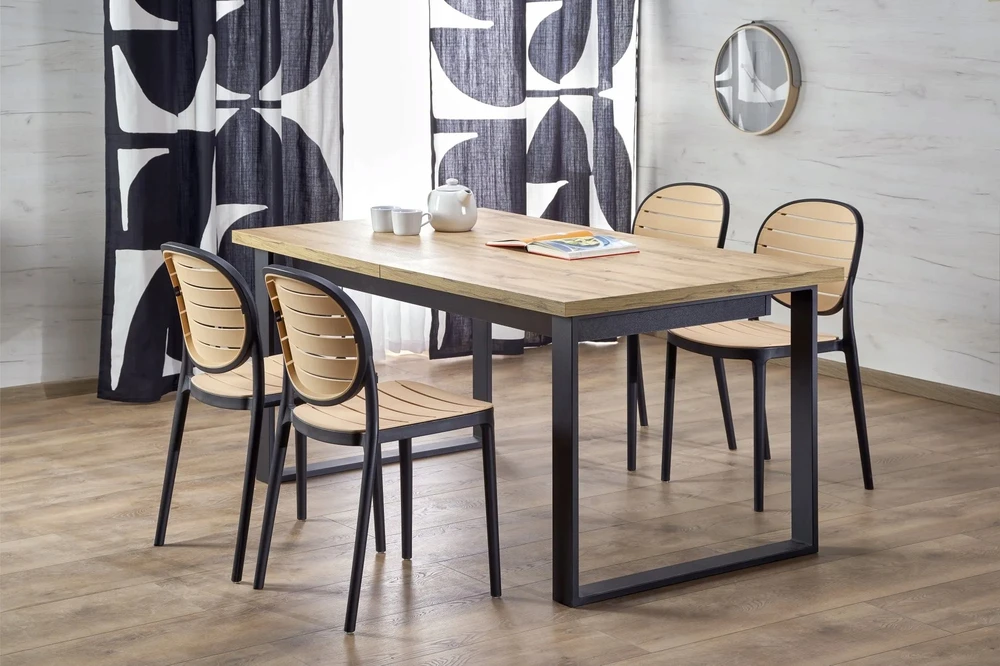 Moderni kėdė K529 Juodas Natural Halmar Scandinavian