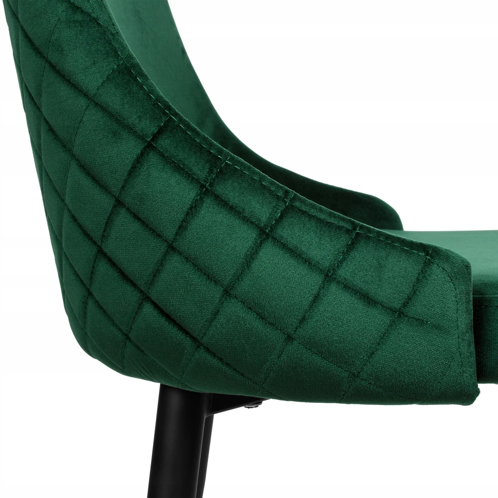 Ehokery Moderni minkšta Velvet Velvet Loft kėdė su aukšta nugara