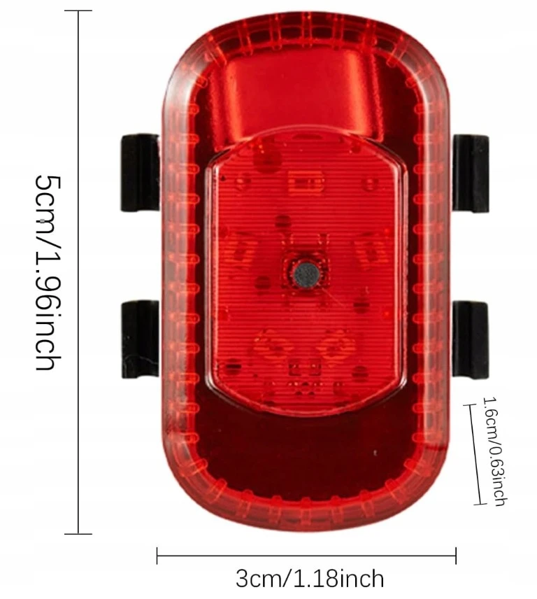 Modernus dviračio žibintas USB galinis dviračio žibintas bagažinės LED lempai