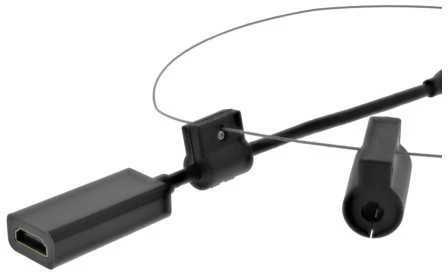 Modulinis adapterio žiedas DELTACO, HDMI į USB-C, juodas / HDMI-AR11 / 1902497
