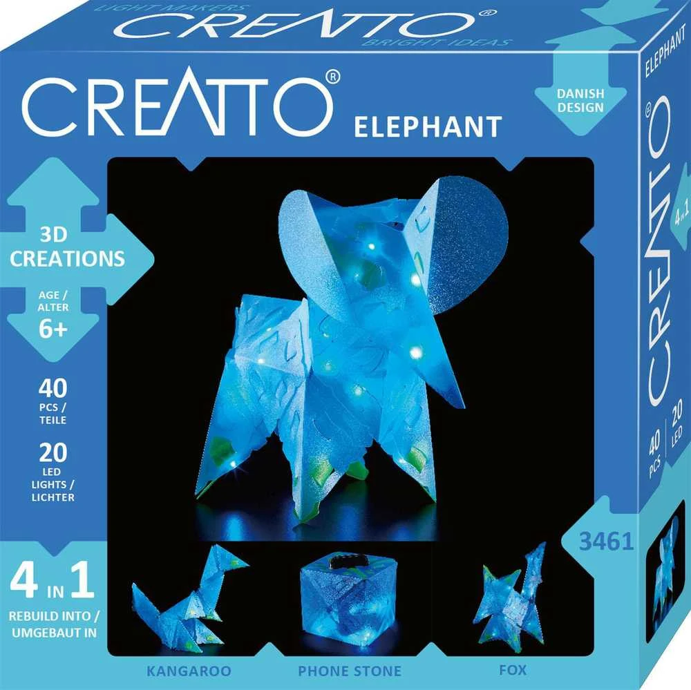 Piatnik Konstruktorius Kosmos Creatto Elephant 1KS3461, plastikas