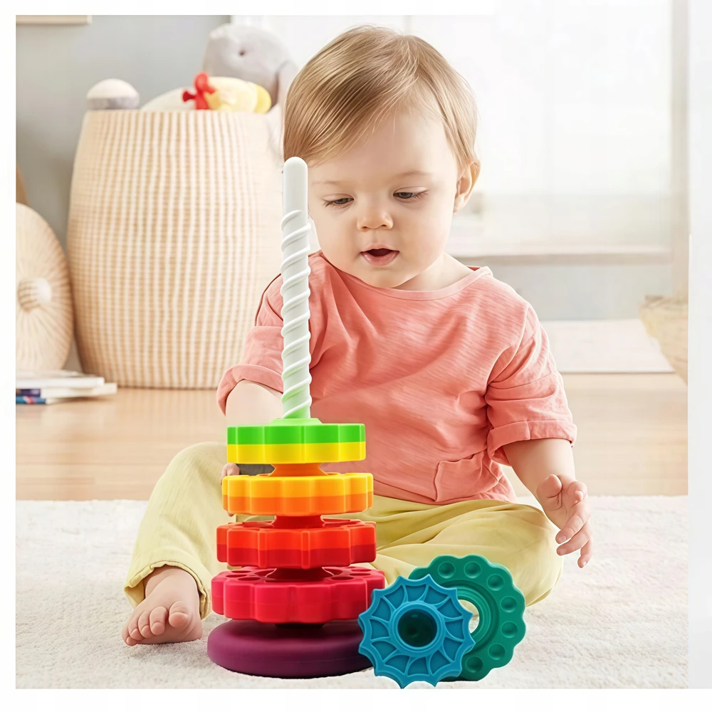 Edukacinė sensorinė piramidė WOOPIE BABY
