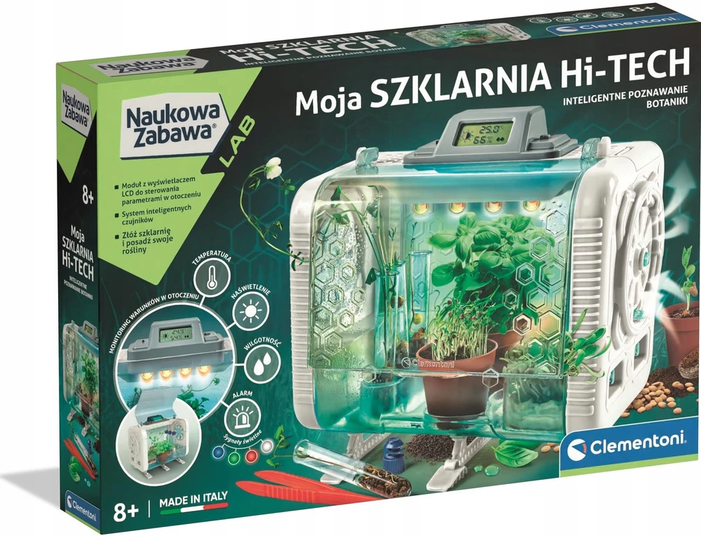 Šiltnamis Clementoni 50915 su Jutikliais ir LCD Ekranu