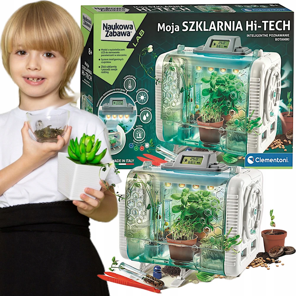 Šiltnamis Clementoni 50915 su Jutikliais ir LCD Ekranu
