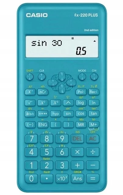 Mokslinis skaičiuotuvas CASIO FX-220 PLUS II, 78 x 155 x 19,5 mm