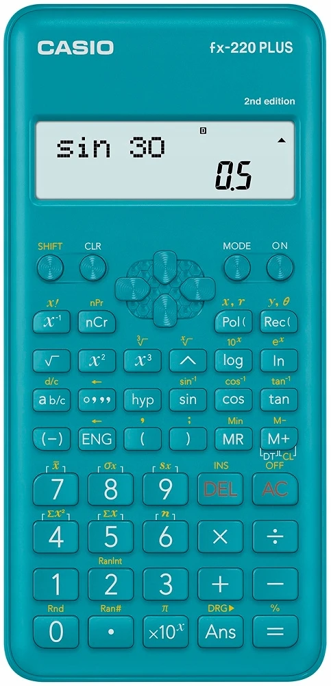 Mokslinis skaičiuotuvas CASIO FX-220 PLUS II, 78 x 155 x 19,5 mm