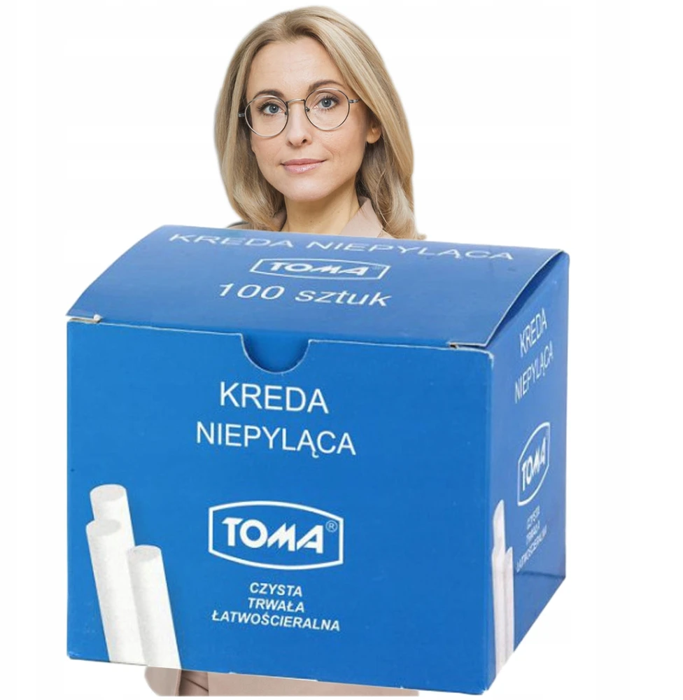 MOKYKLINĖ KREIDA BE DULKŲ TOMA BALTA KREIDA BE DULKŲ