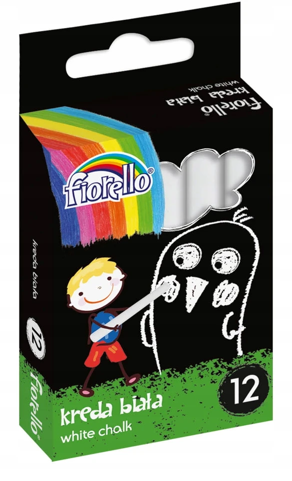 Mokyklinė kreida FIORELLO, 12 vnt., baltos sp.