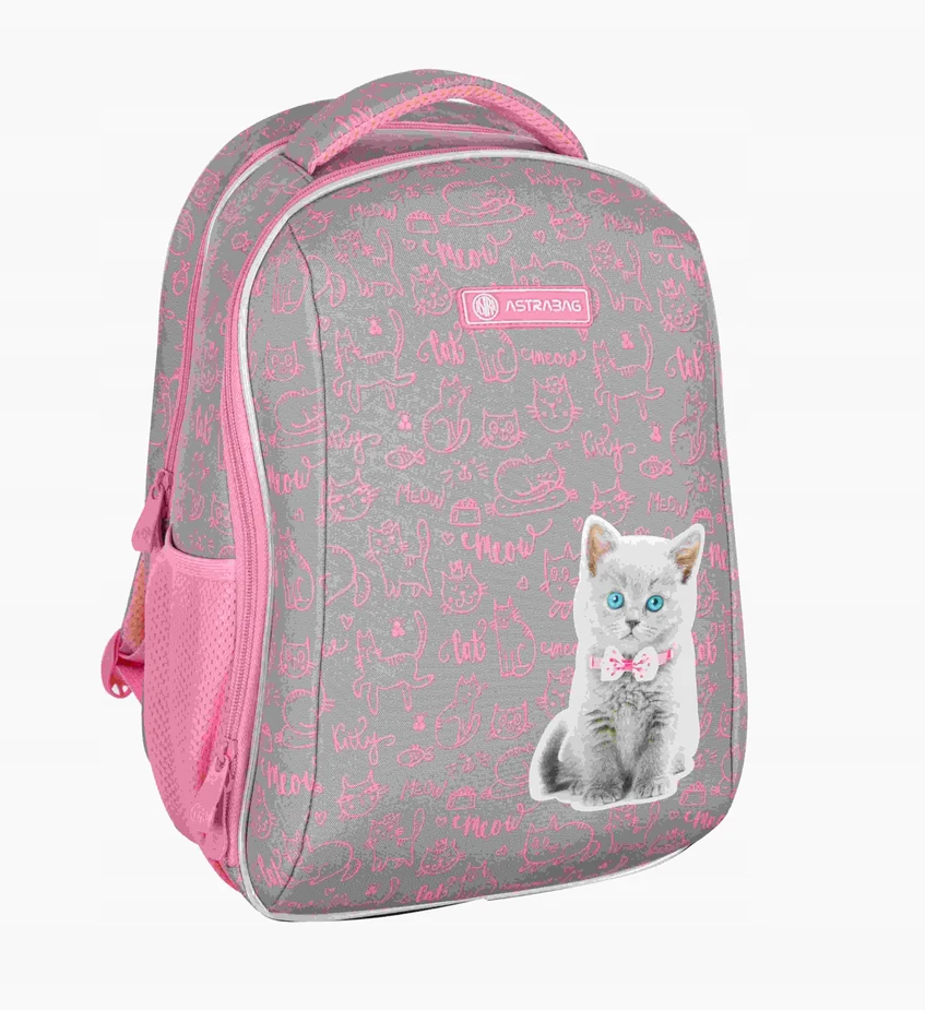 Mokyklinė kuprinė Astrabag Pinky Kitty