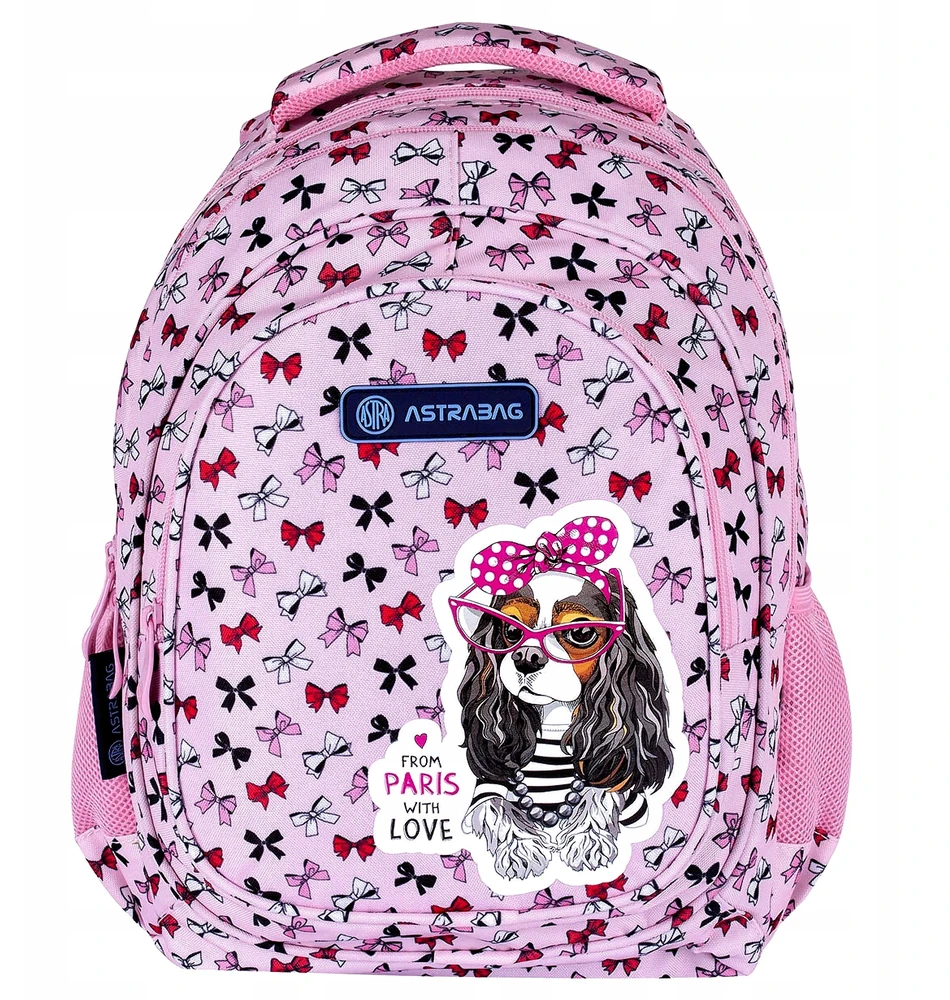 Mokyklinė kuprinė Astrabag Sweet Dog, 20 L, rožinė