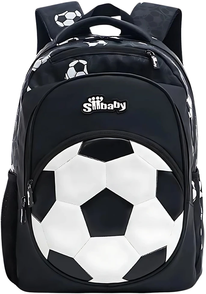 Mokyklinė kuprinė berniukams Imiti su futbolo motyvu, 17 l, 40 × 29 cm