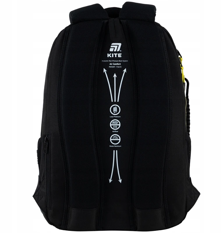 Mokyklinė kuprinė berniukams Kite Dc25-2587m juoda, 17l