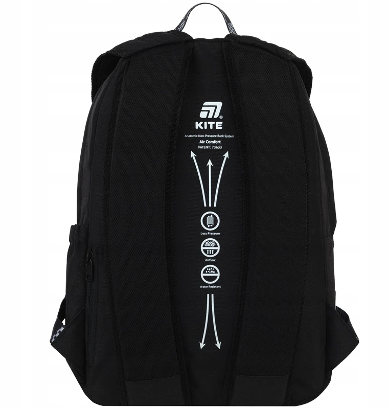 Mokyklinė kuprinė berniukams Kite juoda, 12l, suaugusiems