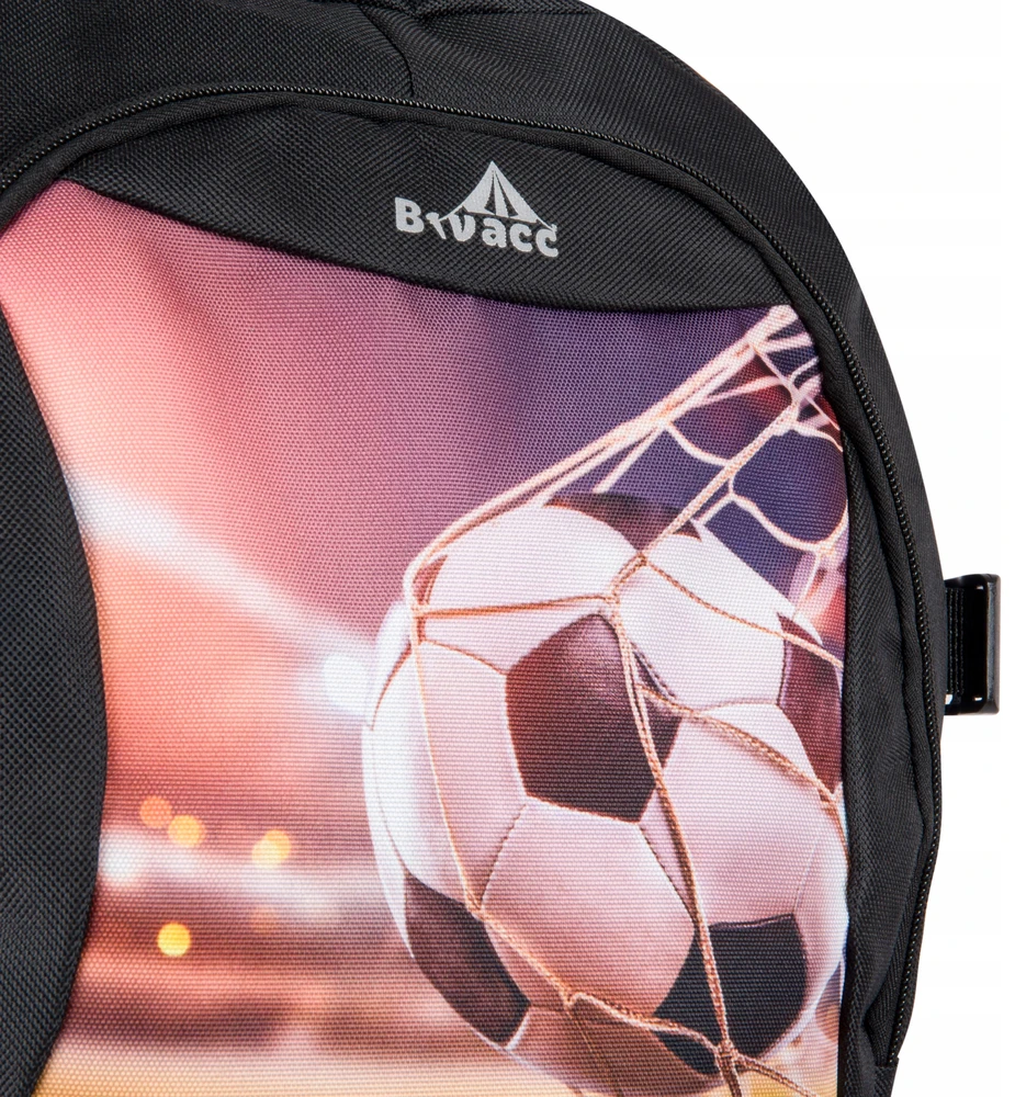 Mokyklinė kuprinė Bivacc STRIKER juoda/mėlyna