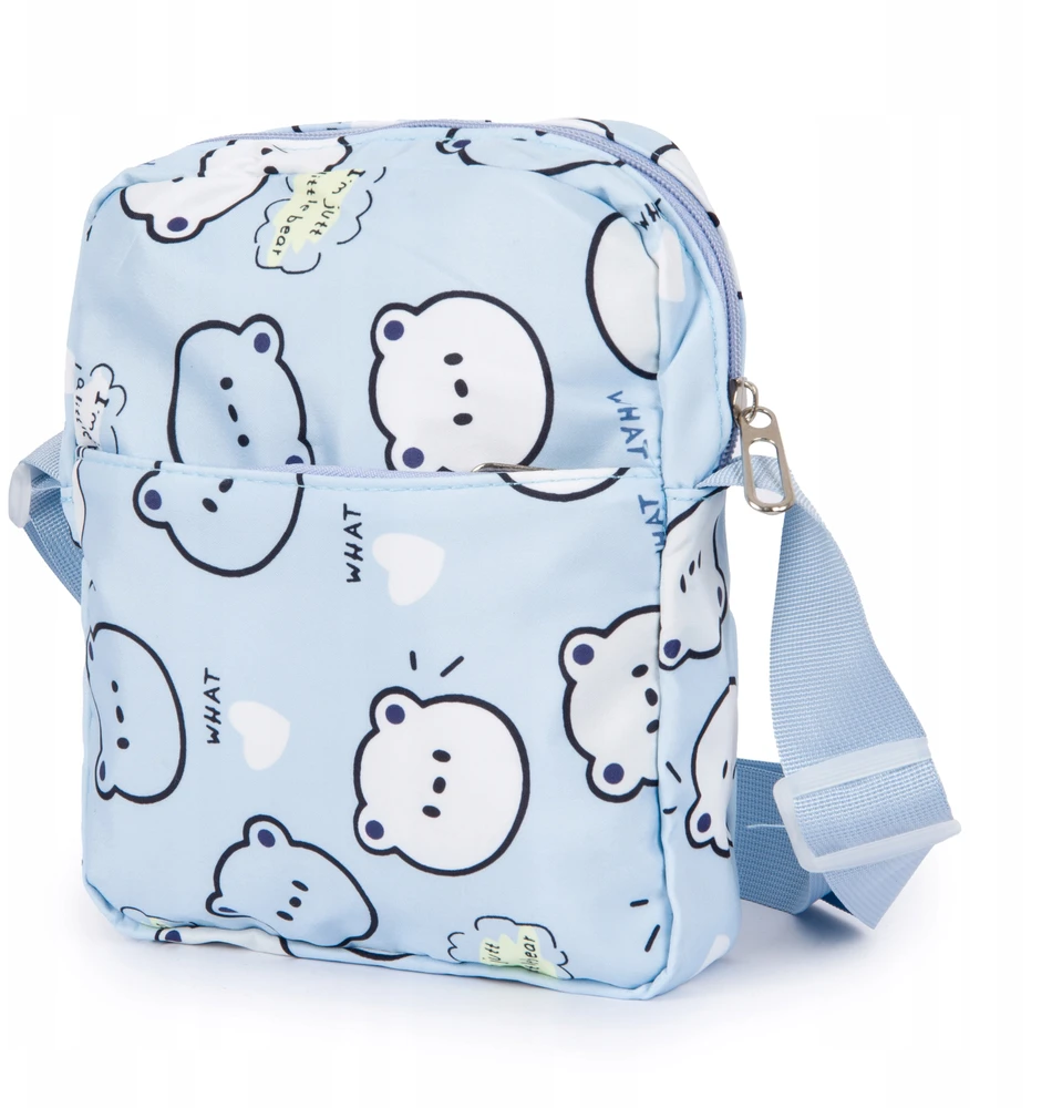 Mokyklinė kuprinė „Bivacc Teddy“ su pieštukine ir rankine per petį, 22 l, mėlyna