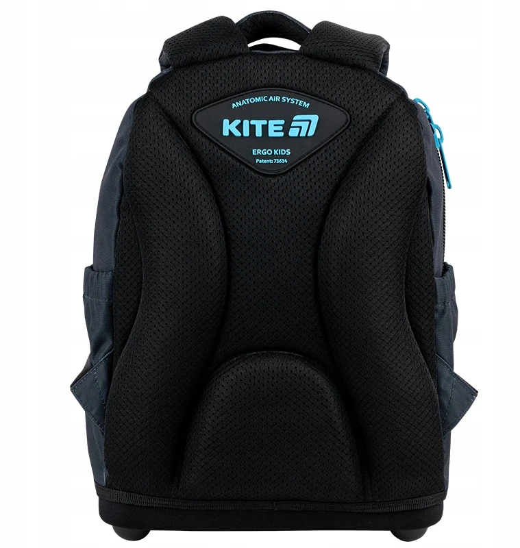 Mokyklinė kuprinė dla chłopca 6-8 lat mėlyna su brelokiem Hot Wheels Kite