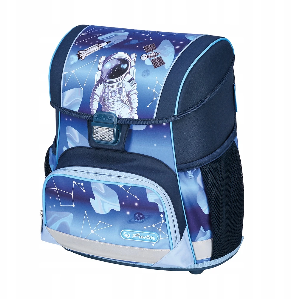 Mokyklinė kuprinė Herlitz Loop Cosmic Explorer su priedais, mėlyna