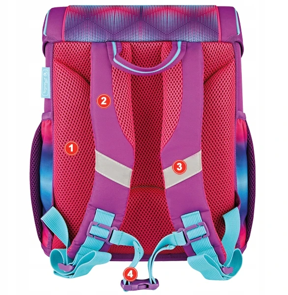 Kuprinė Herlitz 50043705, rožinė/violetinė