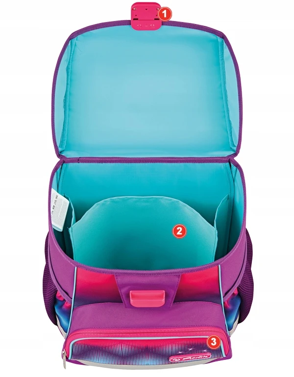 Kuprinė Herlitz 50043705, rožinė/violetinė