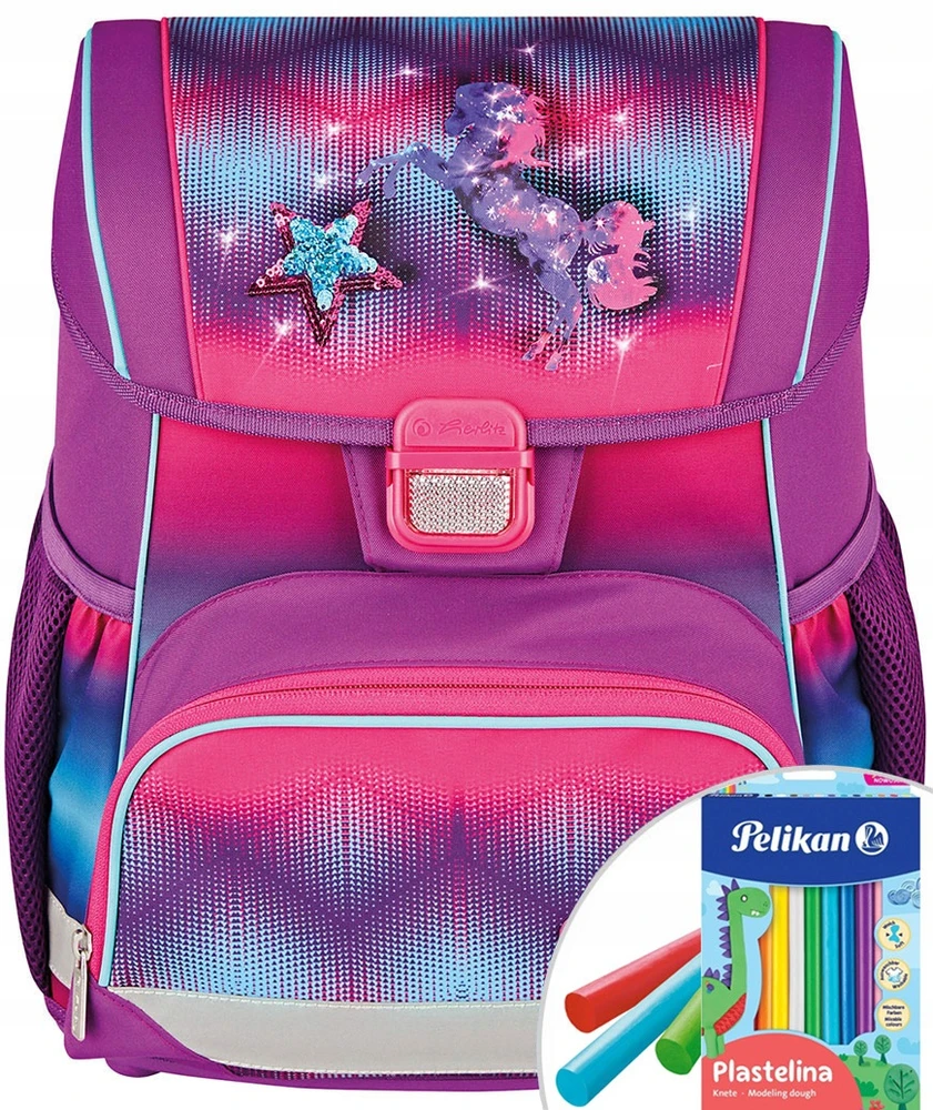 Kuprinė Herlitz 50043705, rožinė/violetinė