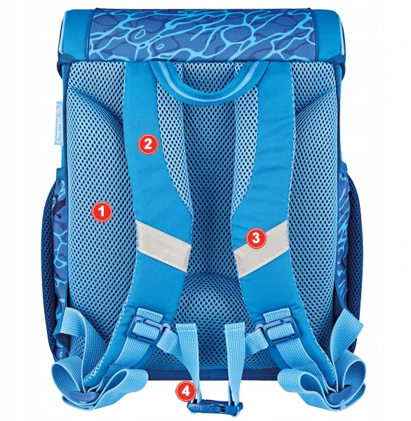 Mokyklinė kuprinė Herlitz Loop Mėlyna Shark, 16 l