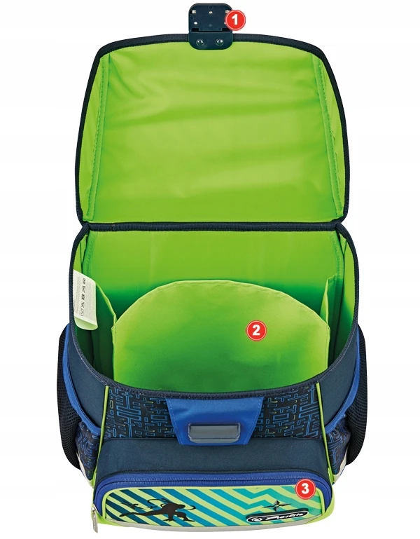 Mokyklinė kuprinė Herlitz Loop Plus Funky Ninja, 16 l