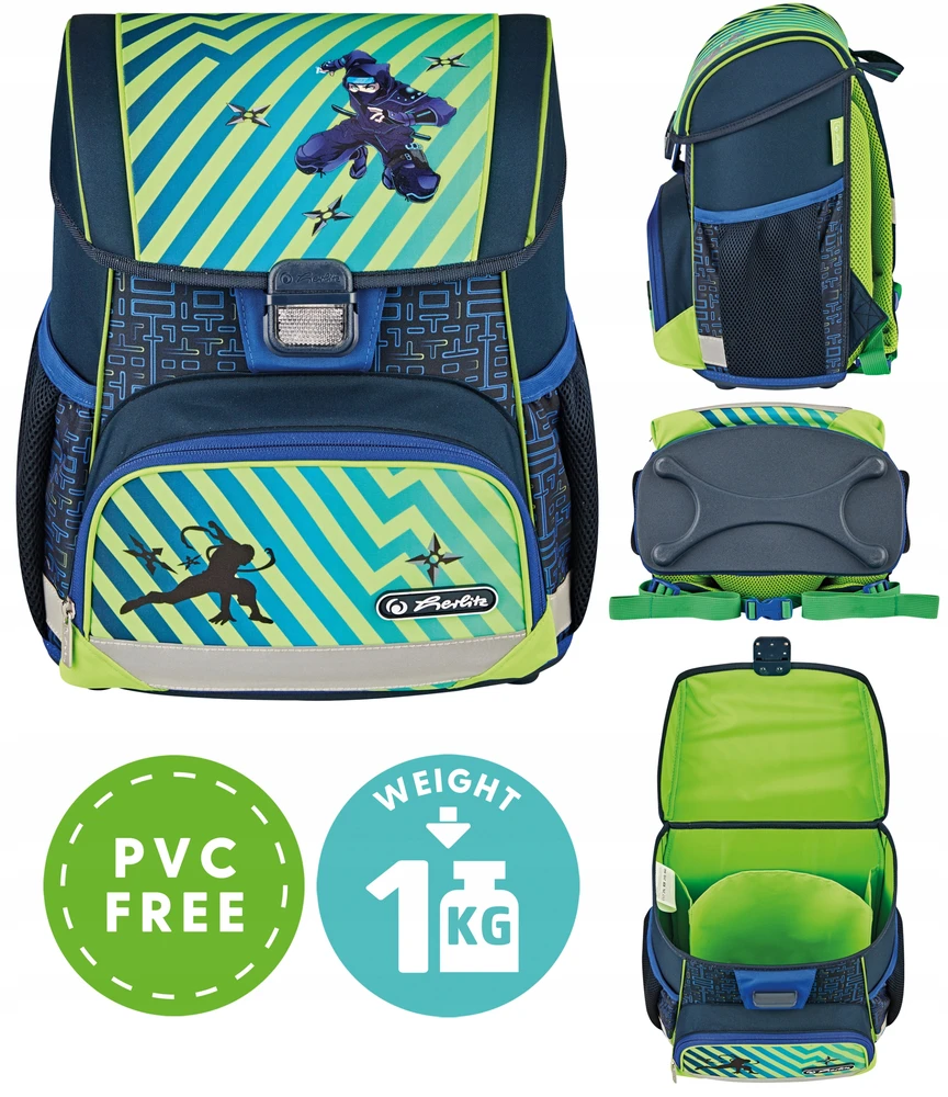 Mokyklinė kuprinė Herlitz Loop Plus Funky Ninja, 16 l