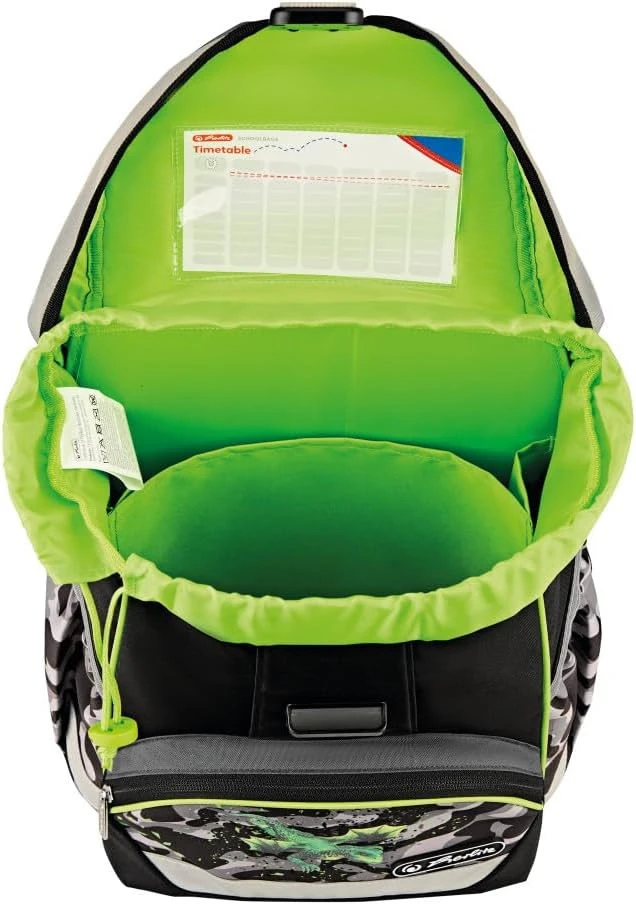 Mokyklinė kuprinė Herlitz Ultralight Camo Dragon, 15 l