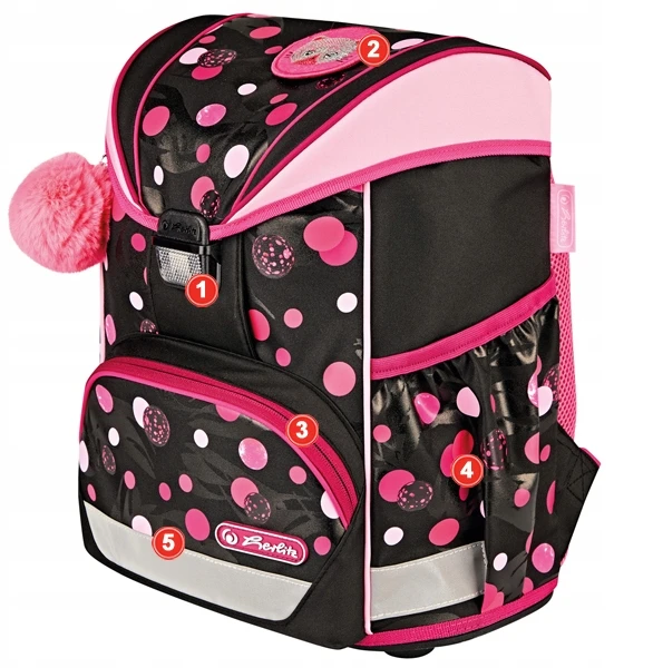 Mokyklinė kuprinė Herlitz Ultralight Cats and Dogs, 15 l