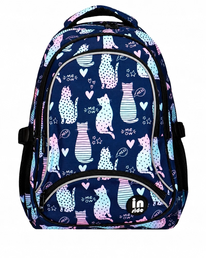 Mokyklinė kuprinė Incood Inside Ombre Cats, 3 skyrių, 40 × 30 × 13 cm