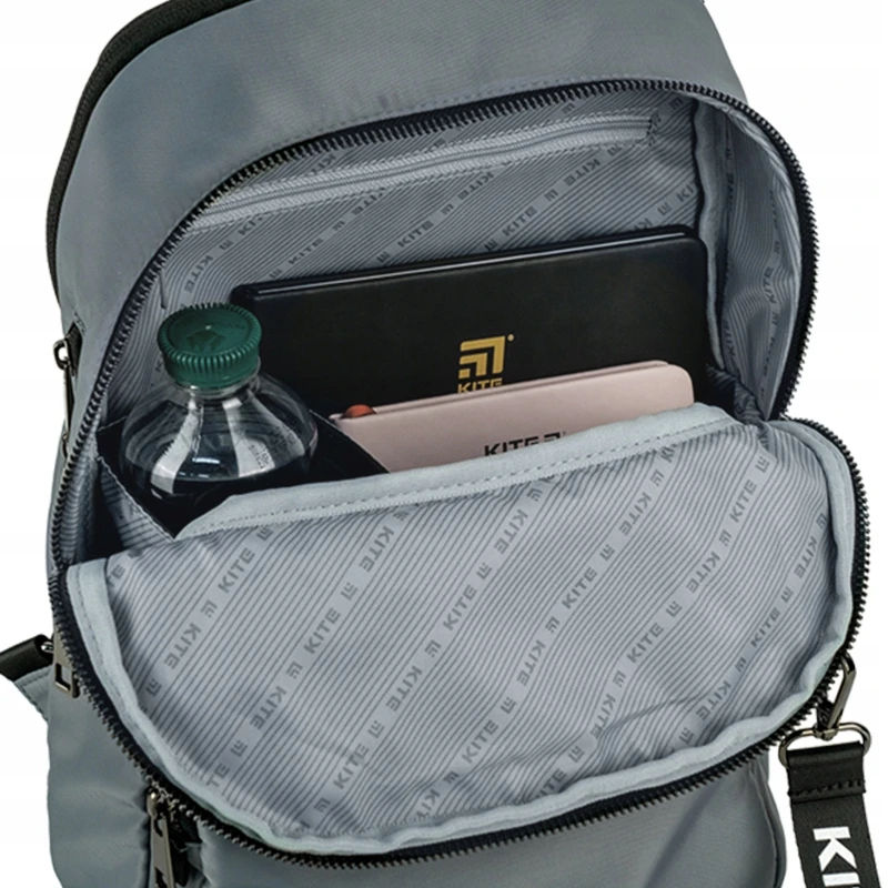 Mokyklinė kuprinė jaunimui Kite K24-2589s-2, pilka