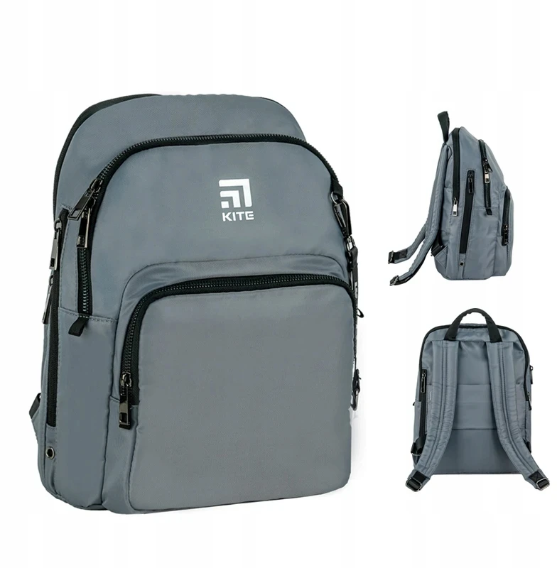Mokyklinė kuprinė jaunimui Kite K24-2589s-2, pilka