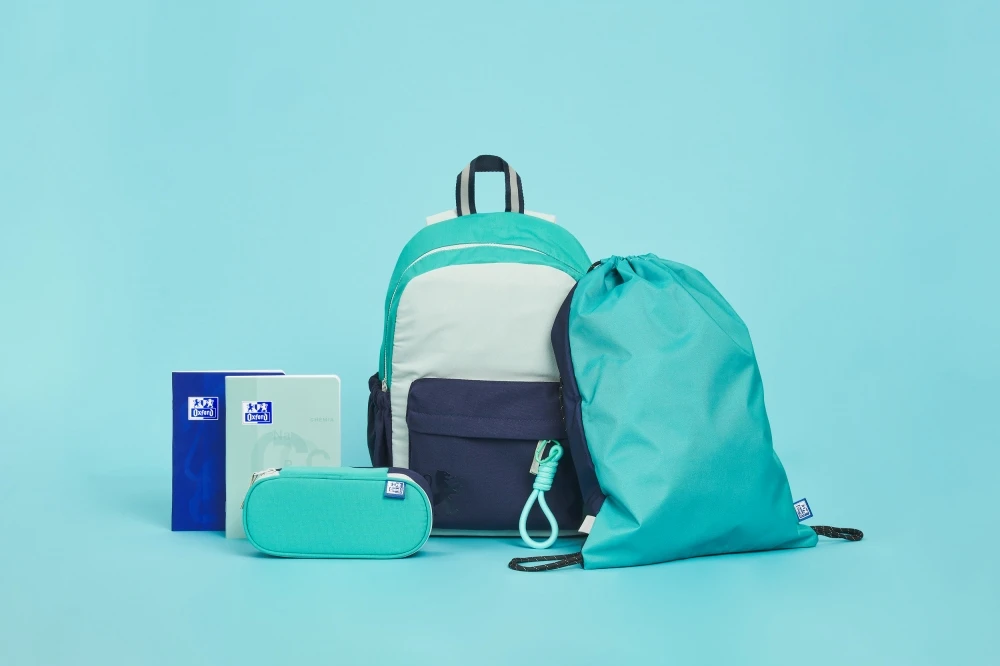 Mokyklinė kuprinė jaunimui Oxford Funky turkio spalvos