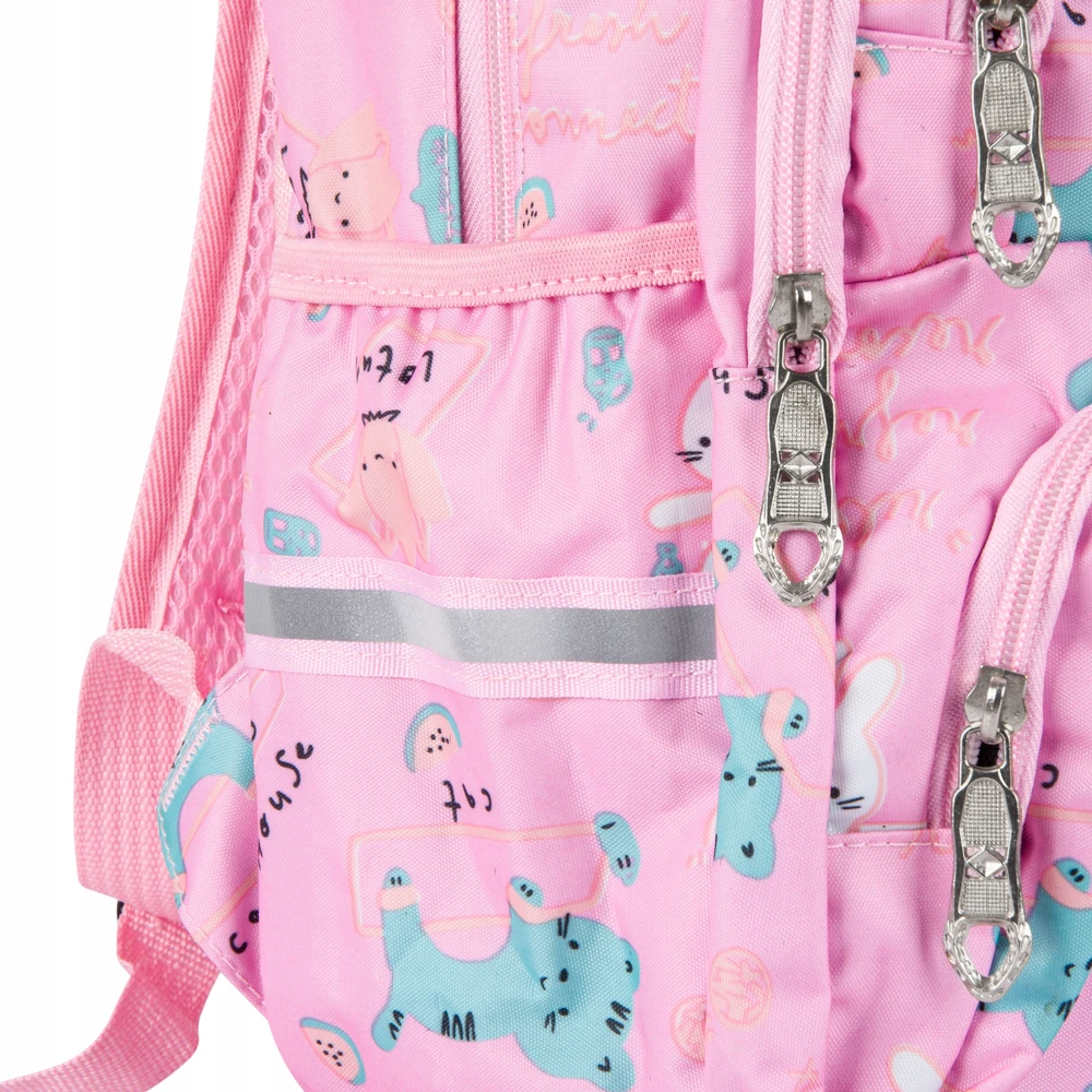 Mokyklinė kuprinė mergaitėms „Bivacc Fairytale“, 19 l, rožinė