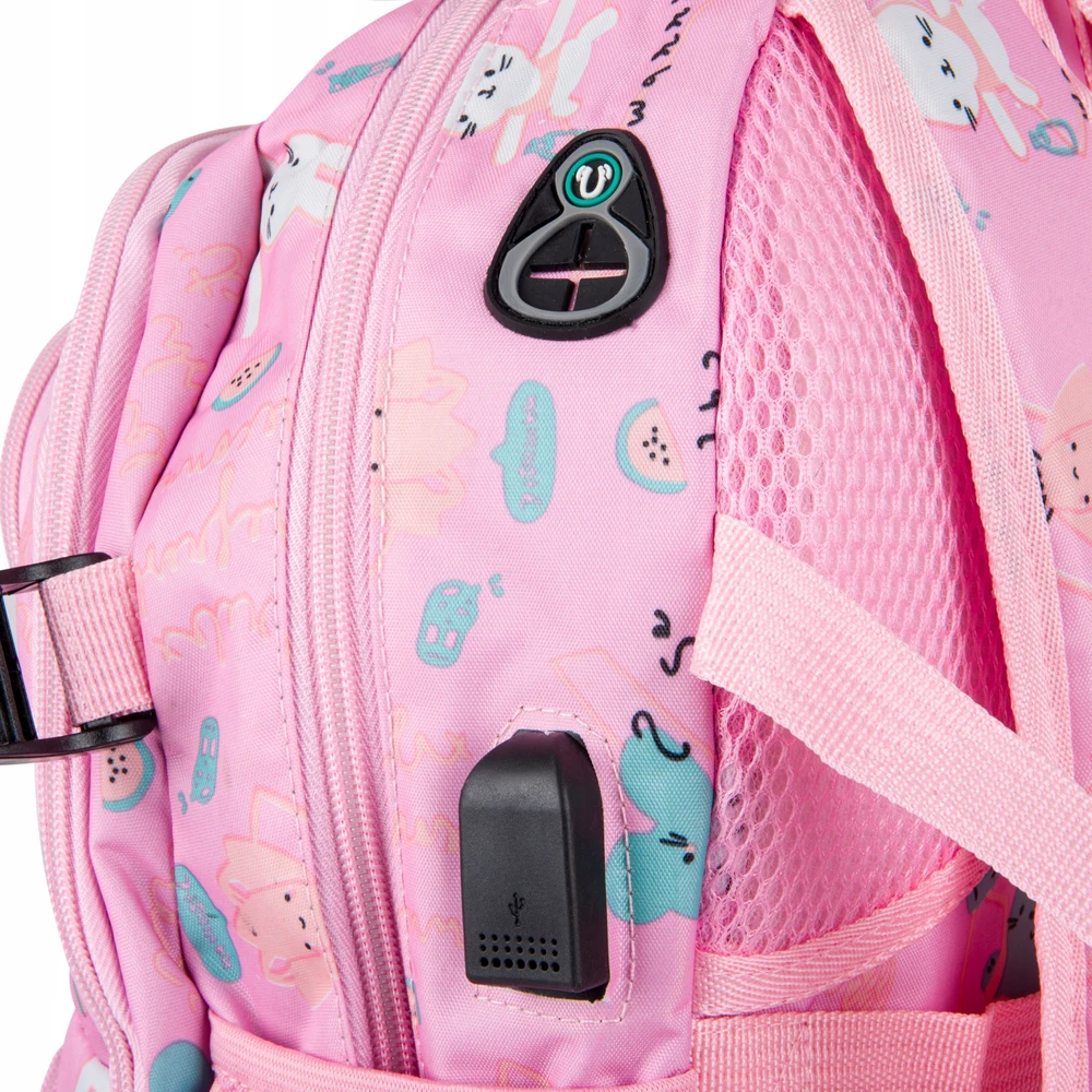 Mokyklinė kuprinė mergaitėms „Bivacc Fairytale“, 19 l, rožinė