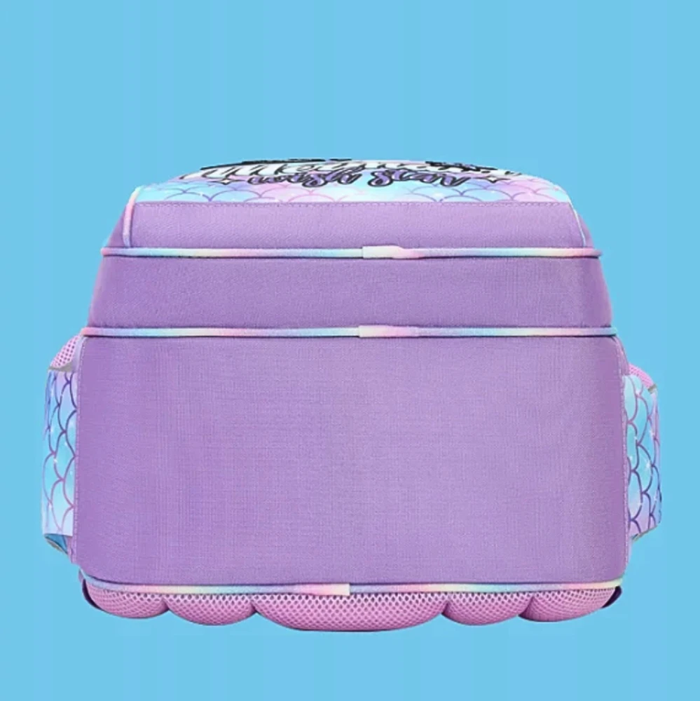 Mokyklinė kuprinė mergaitėms Imiti Undinėlė, 17 l, 40 × 30 cm, violetinė