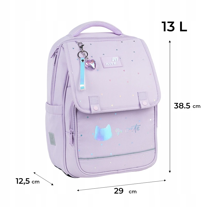 Mokyklinė kuprinė mergaitėms Kite K26-772m-1, 6-12 m., violetinė