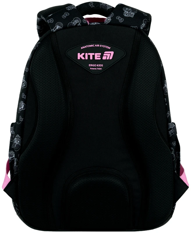 Mokyklinė kuprinė ortopedyczny juoda dziewczęcy 9-12 lat Hello Kitty Kite