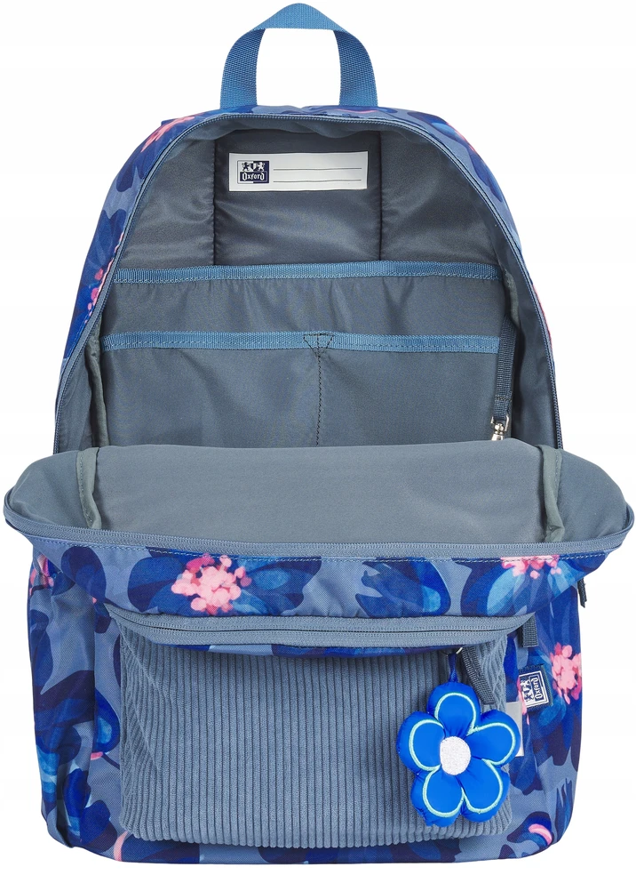 Mokyklinė kuprinė Oxford Bloom, mėlyna, 26l