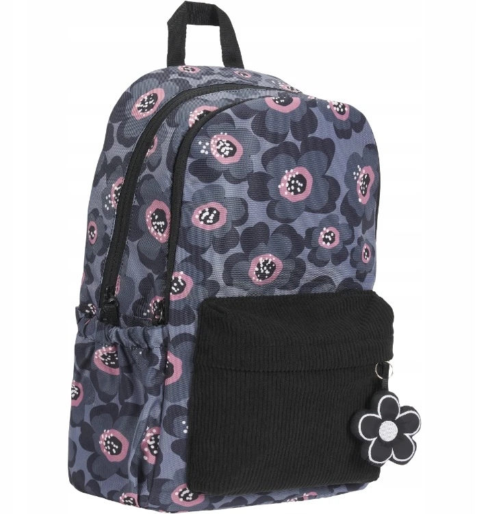 Mokyklinė kuprinė Oxford Bloom, pilka, 26l