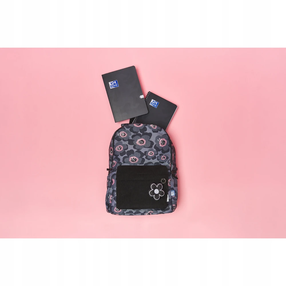 Mokyklinė kuprinė Oxford Bloom, pilka, 26l