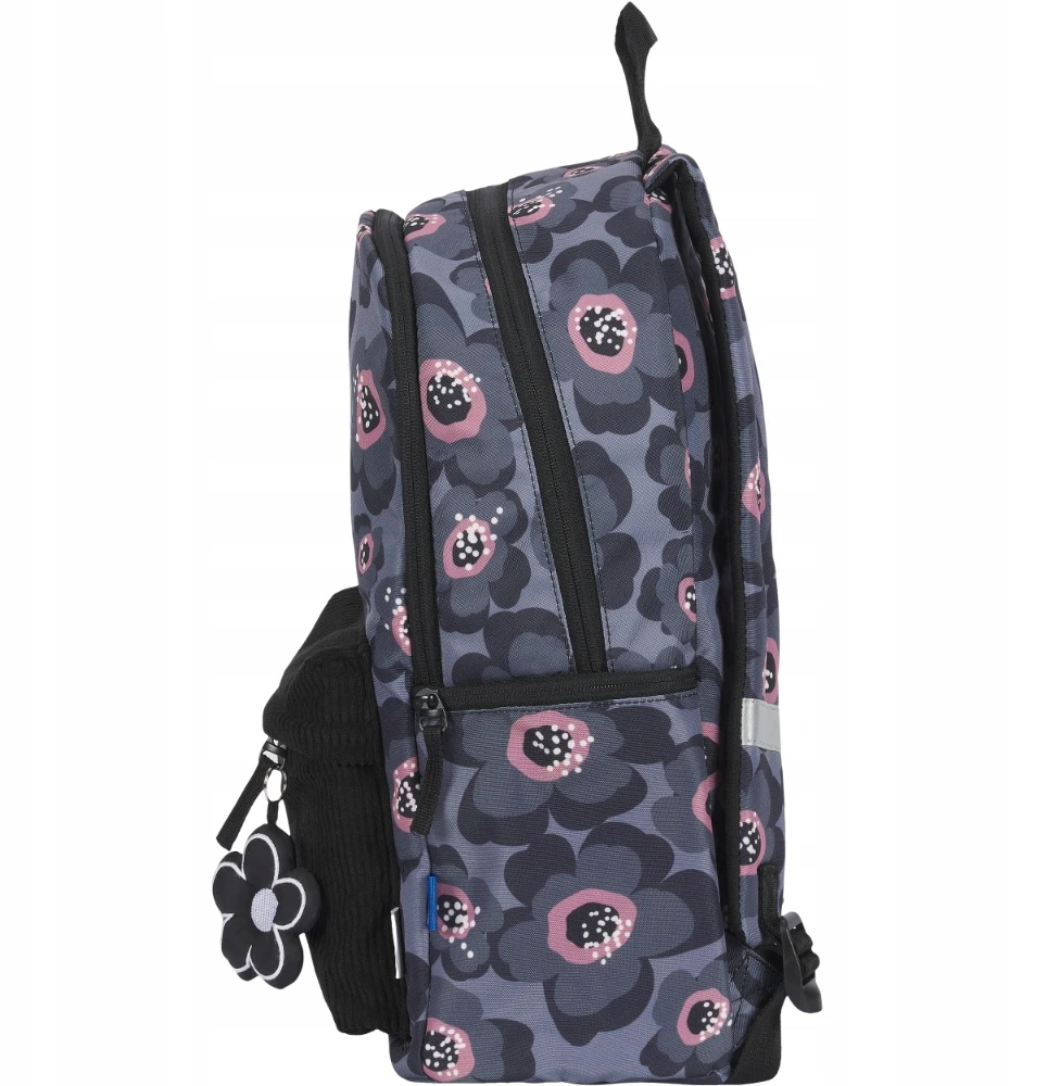 Mokyklinė kuprinė Oxford Bloom, pilka, 26l