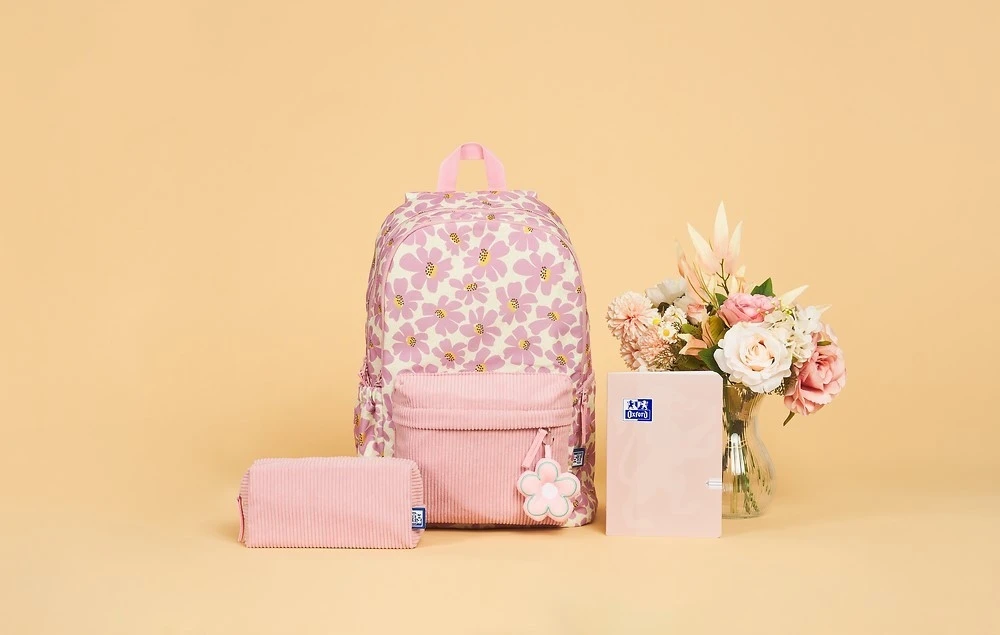 Mokyklinė kuprinė Oxford Bloom, rožinė, 26l