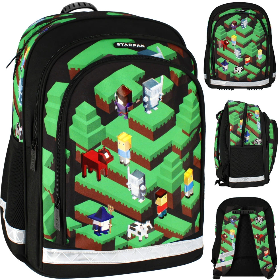 Mokyklinė kuprinė Starpak Pixel Game Diagonal