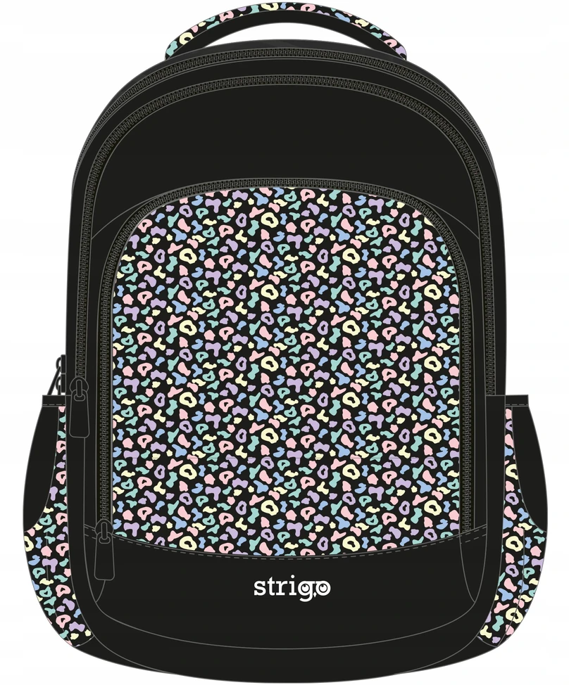 Mokyklinė kuprinė Strigo Misty Juoda Pastel