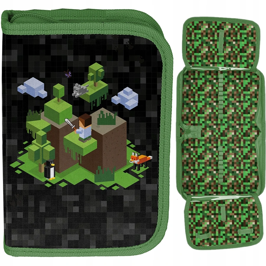 Mokyklinė Minecraft Pixel kuprinė vaikams pradinukams 5-viename Paso