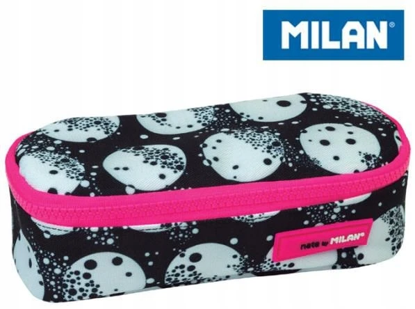 Mokyklinė pieštukinė "milan" - viena kišenė, užtrauktukas, 3 spalvos