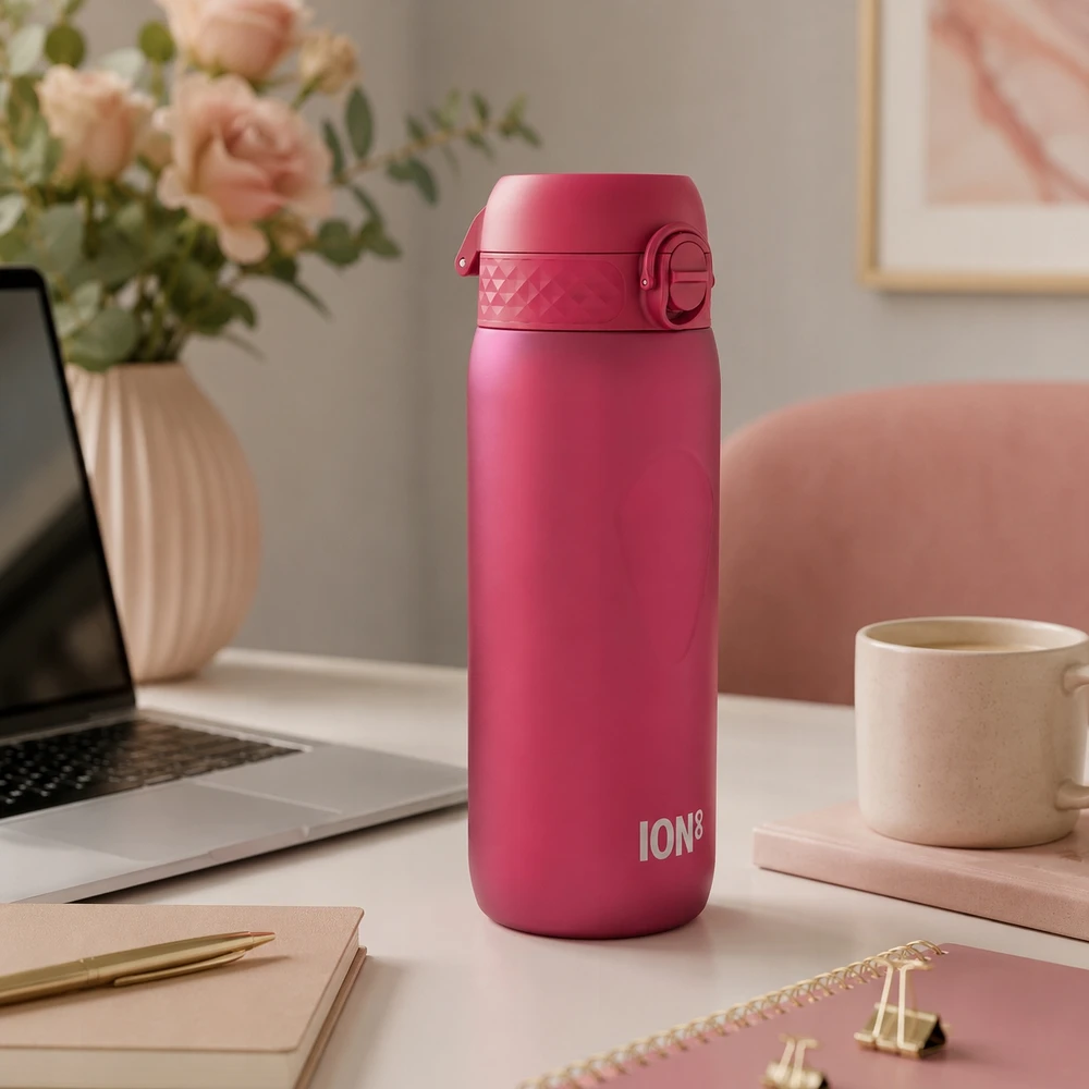 Gertuvė MOKYKLINĖS SPORTO TRENIRUOTĖS BUTELĖLIS MERGAITĖS MOTERIŠKAI ION8 750 ml 0,75 Lt.